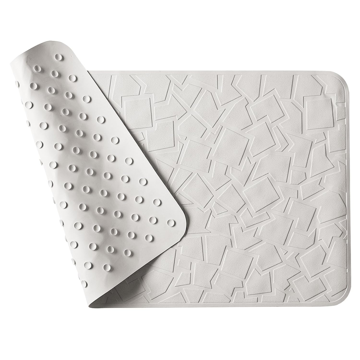 VEEYOO 40x70cm Non Slip Bath Mat Rubber Bathtub Mat Machine Washable