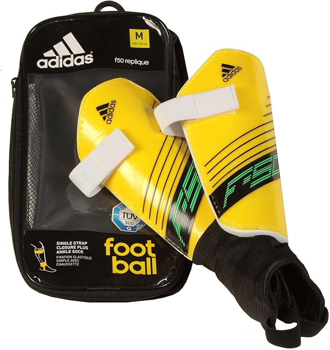 adidas F50 Replique Shin Guard Schwarz/Gelb SizeXL adidas Amazon.co