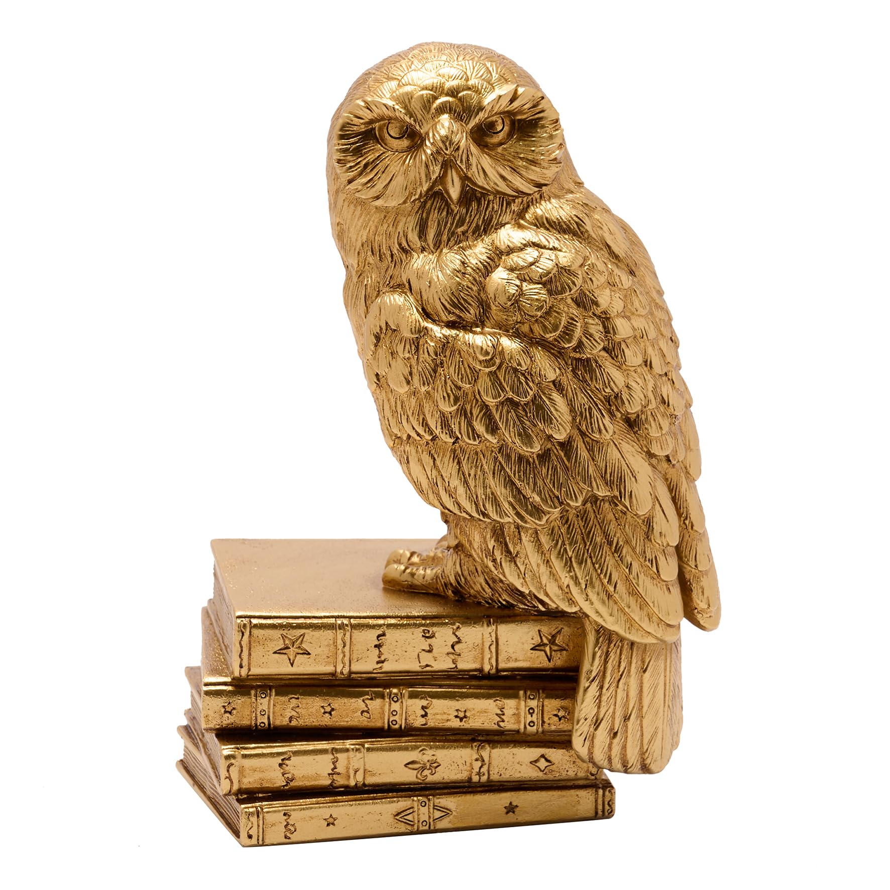 Widdop and Co Harry Potter - Alumni - Hedwig Owl Figurine - Officially Licenced Warner Bros Merchandise - Gold Wizarding World Statue For Movie Lovers. H: 20cm x W: 13cm x 9cm.