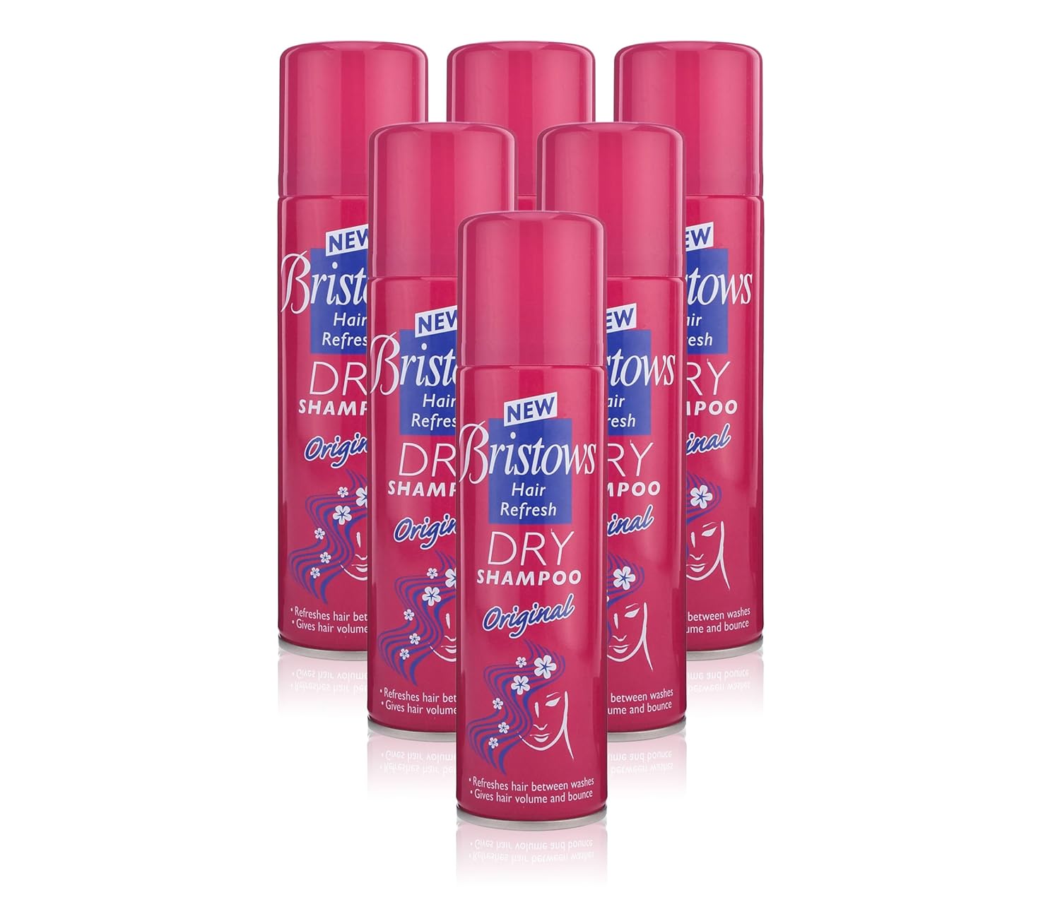 6x BRISTOWS DRY SHAMPOO ORIGINAL HAIR REFRESH SPRAY 150ML Amazon.co.uk