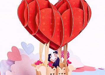 Amazon Wonder3d ポップアップカード バレンタインデー 愛 ハッピーアニバーサリー 誕生日 思考 カード Missing You 彼氏 彼女 妻 カップル サンキューカード 結婚式 グリーティングカード グリーティングカード 文房具 オフィス用品