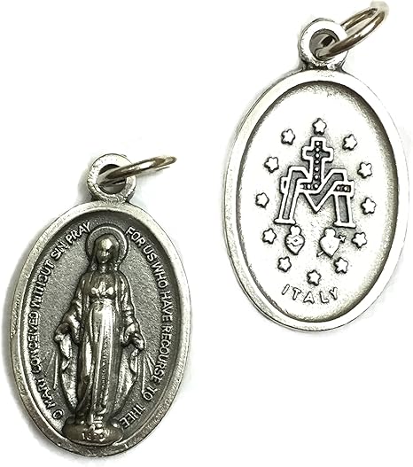 blessed virgin mary necklace