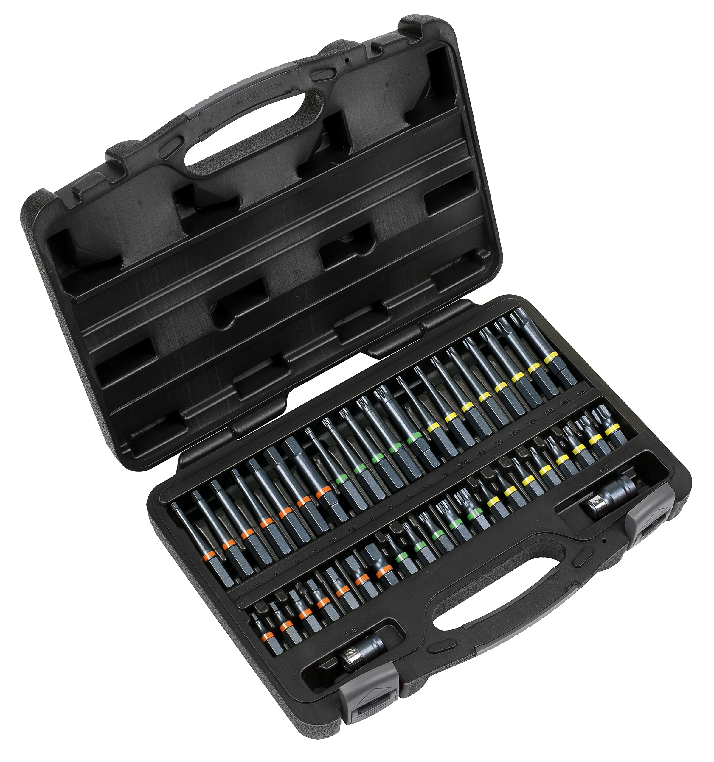 Sealey AK21901 42pc 3/8" & 1/2"Sq Drive Impact TRX-Star*/Hex/Spline Bit Set