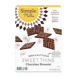 Simple Mills, Chocolate Brownie Cookies Thins, 4.25