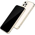 [Full Metal] Dummy Phone Display Model Compatible with Apple iPhone 12 Pro Max 12 Mini Non-Working Upgraded Metal Frame (12pro Gold blackscreen)