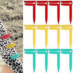 CAIRIAC Outdoor Beach Towel Anchor Stakes
