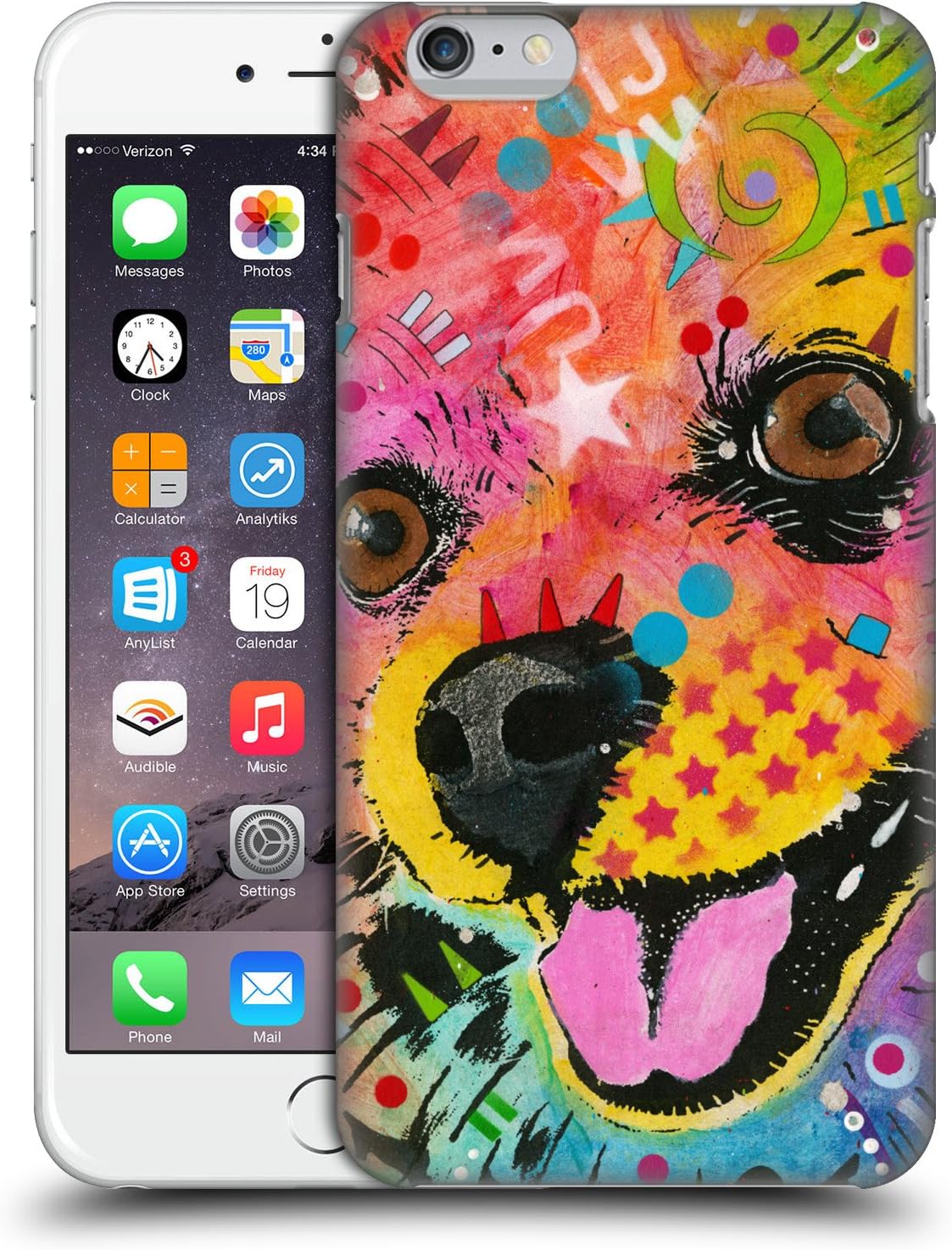 Official Dean Russo Pomeranian Dogs Hard Back Case for Apple iPhone 6 Plus / 6s Plus