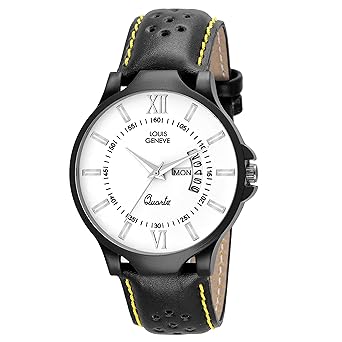 Louis Geneve Classic Day & Date Analog Watch for Men (LG-MW-DB-WHITE-269)