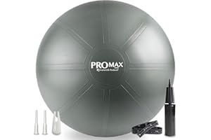 SMARTERLIFE PRODUCTS SmarterLife PRO MAX Workout Exercise Ball for Fitness, Yoga, Balance, Stability, or Birth Ball for Pregnancy and Labor, Great as Yoga Ball Chair for Office or Home Gym Equipment