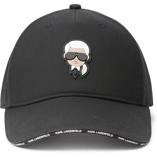 Karl Lagerfeld Black Baseball Cap With Fixed Charms & Appliqué Accents OS NWT KARL LAGERFELD Paris Black Logo Cate Pins | Mercari main image 3