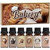 SALUBRITO Bakery Fragrance Oils Set, Premium Essential Oils Set for Candle, Soap Making, Diffuser - Pumpkin Pie, Chocolate Cupcake, Snickerdoodle, Gingerbread, Creamy Vanilla, Sugar Cookies