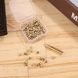 PEUTIER 120Pcs M3 Brass Heat Set Inserts 3D Printing Knurled Nuts 4x5mm view 3