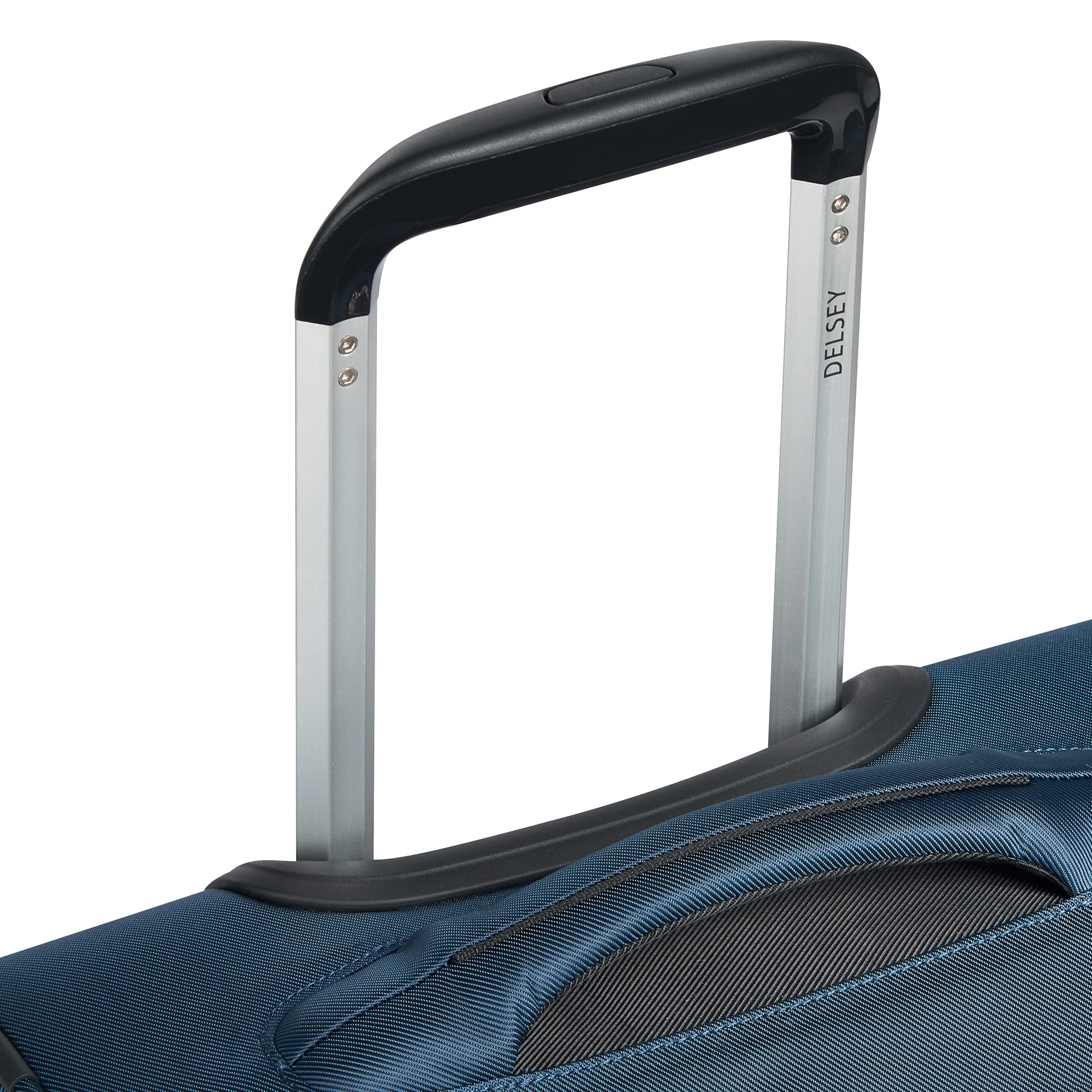 DELSEY PARIS Sky Max 2.0 Softside Expandable Luggage with Spinner Wheels, Blue, Carry-on 21 Inch