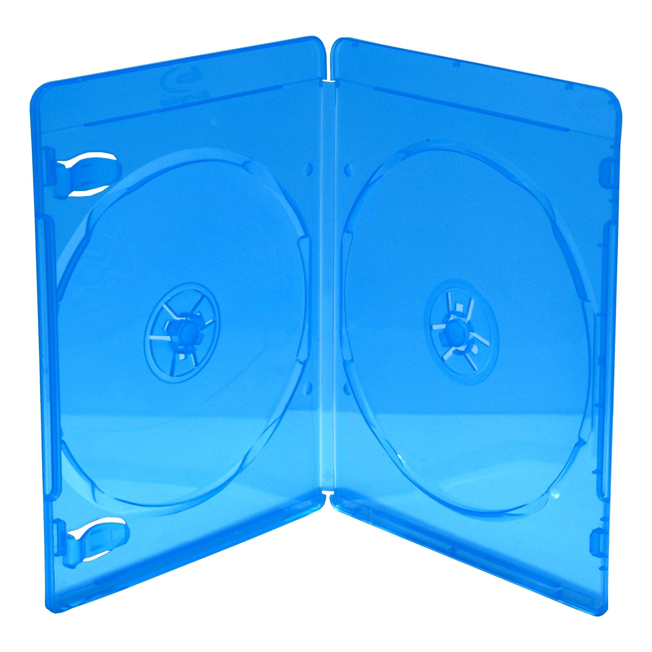 MediaRange box39 – 2-50 Mobile Jewel 2dischi Blue, Transparent Mobile CD/DVD