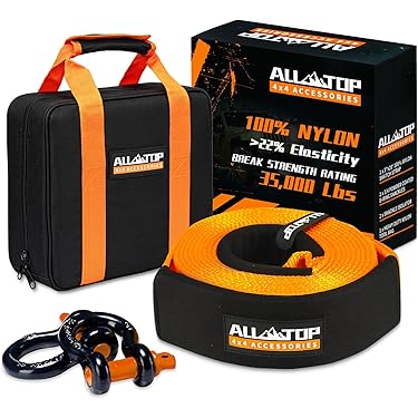 BRIDGELAND 12 Ft. X 4 In. 11000 Lbs. Tow Rope Recovery Sling 91035 - Foto 9