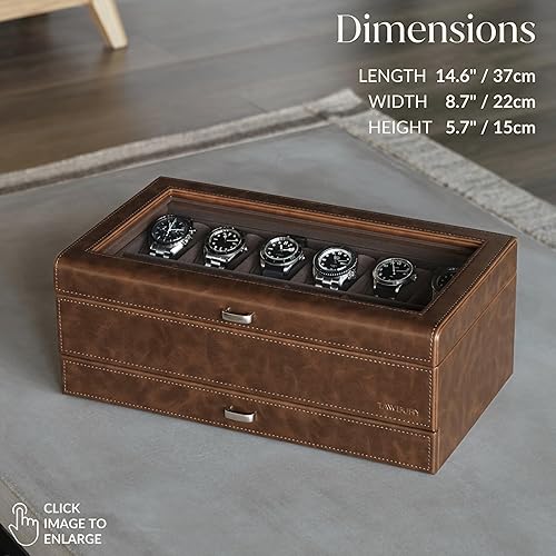 TAWBURY Bayswater Lot De 8 Oreillers Pour Boîte De Montre – Taille XS | Circonférence De 16,5 Cm | Largeur 55 Mm | Compatible Avec Les Boîtes De Montre Bayswater à 3 Et 8 Emplacements