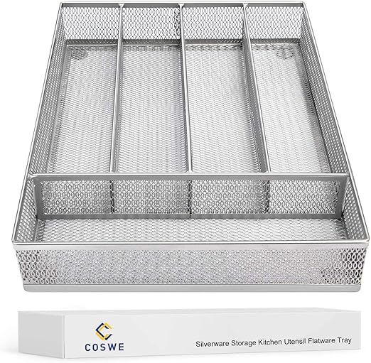 Amazon Com Flatware Tray Utensil Drawer Organizer Kitchen Utensil