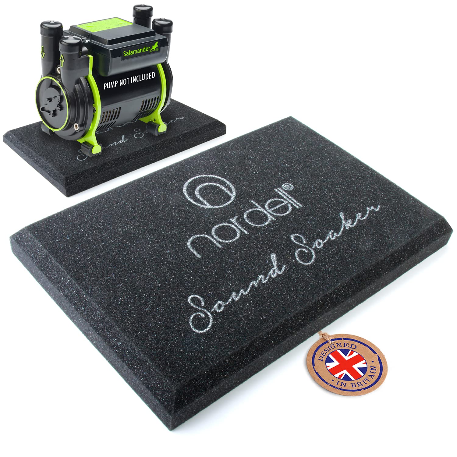 Shower Pump Noise Reduction Floor Mat - Vibration & Absorbing mat Designed for dampening unwanted Noise, Salamander, Bristan, Arley Cyclone, Monsoon, Stuart Turner, Nordell Sound Soaker