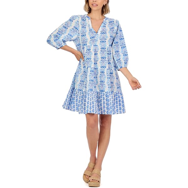 Mud Pie Women's Kallie Maxi Dress - Lined Poly Chiffon, Back Ties, Flounce Hem (Approx. 53" Length) - View #6