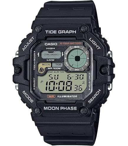 Amazon.com: Casio 10 Year Battery Quartz Watch with Resin Strap