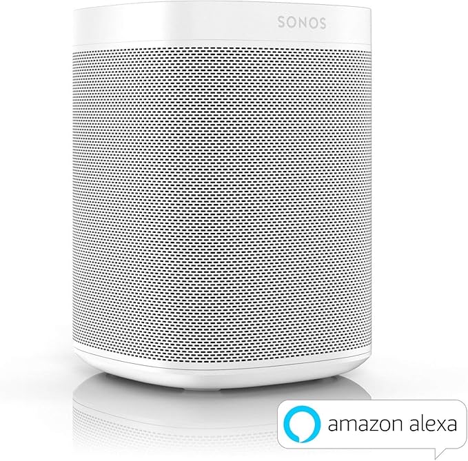 Sonos One Smart Speaker Weiss Intelligenter Wlan Lautsprecher Mit Alexa Sprachsteuerung Airplay Multiroom Speaker Fur Unbegrenztes Musikstreaming Amazon De Audio Hifi
