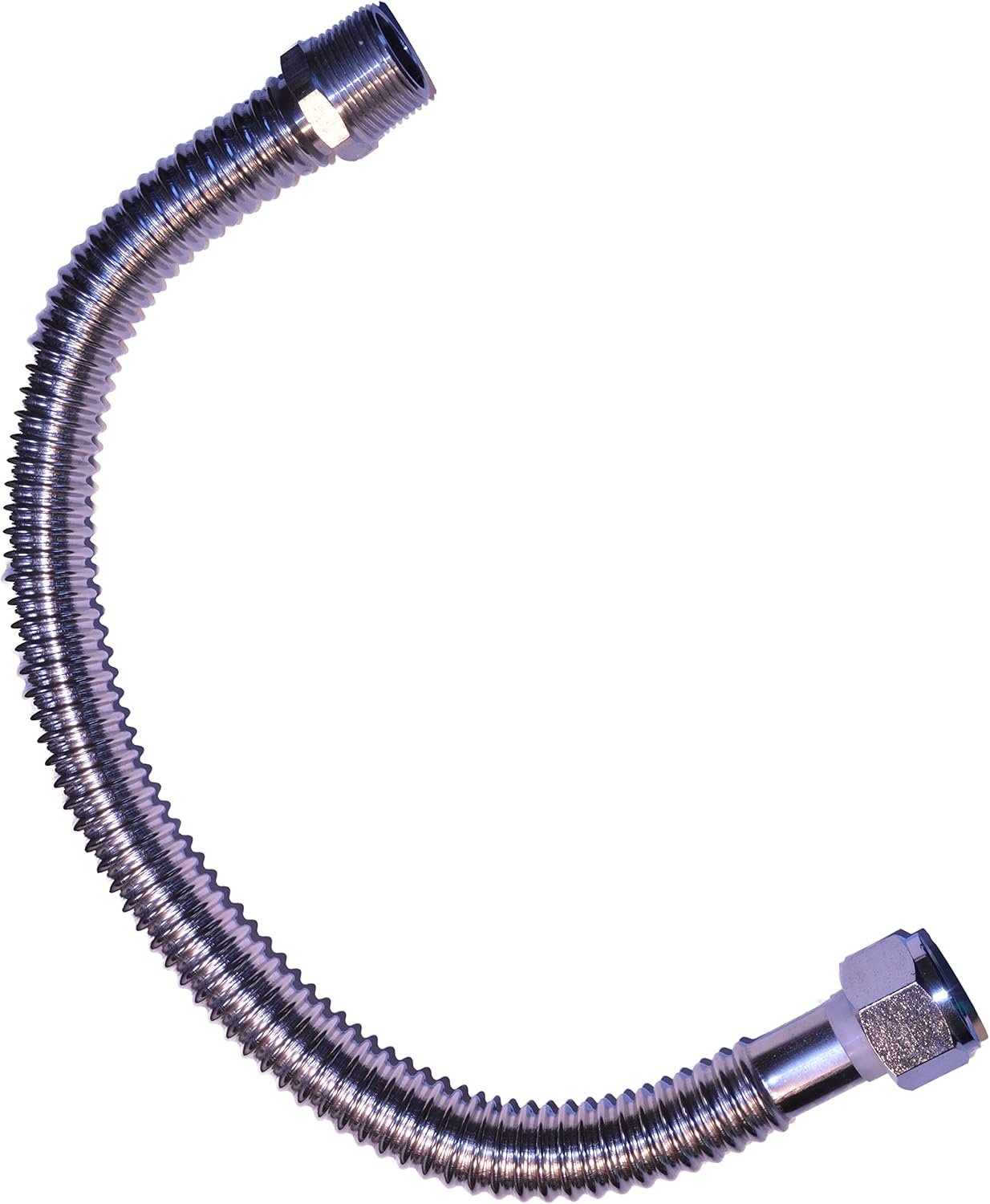 18" Flexible Water Heater Connector 3/4" FIP X 3/4" MIP STAINLESS (2 PACK)