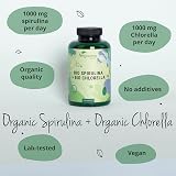 Vegavero Organic Spirulina and Chlorella Capsules High Strength 2000 mg 240 view 3