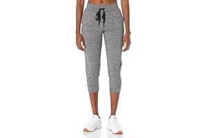 Amazon Essentials Women's Brushed Tech Stretch Crop Jogger Pant (Available in Plus Size)