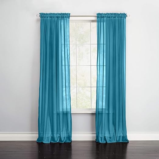 Amazon Com Brylanehome Bh Studio Sheer Voile Rod Pocket Panel