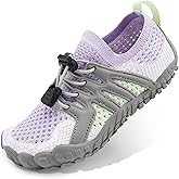 STELLE Water Shoes for Kids Girls Boys Barefoot Shoes with Adjustable Laces Quick Drying Beach Sports Non Slip Swimming Hiking