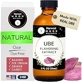 100% Natural Ube Extract for Baking, Ice Cream, Drinks and Candy - 2 Oz - Harvest Moon Delights - Water-Soluble - Clear &amp; Dye Free - Ube Extract for Ube Halaya - Ube Flavoring for Baking Filipino Desserts and Drinks