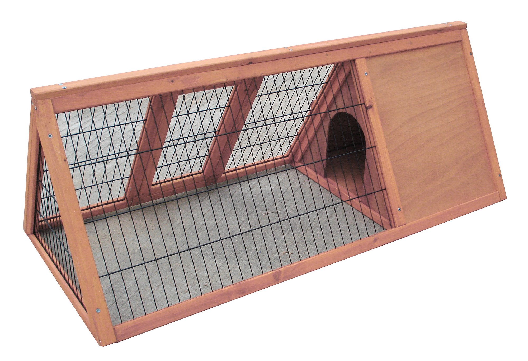 triangular rabbit hutch