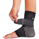 CopperJoint Adjustable Ankle Brace for Women and Men, Strap Support, XL | Breathable Left or Right Wear Suited to Basketball, Walking Plus Comfortable Daily Movement with Flexible Activity Fit