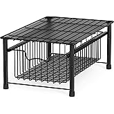 Simple Houseware Stackable Basket Drawer, Black