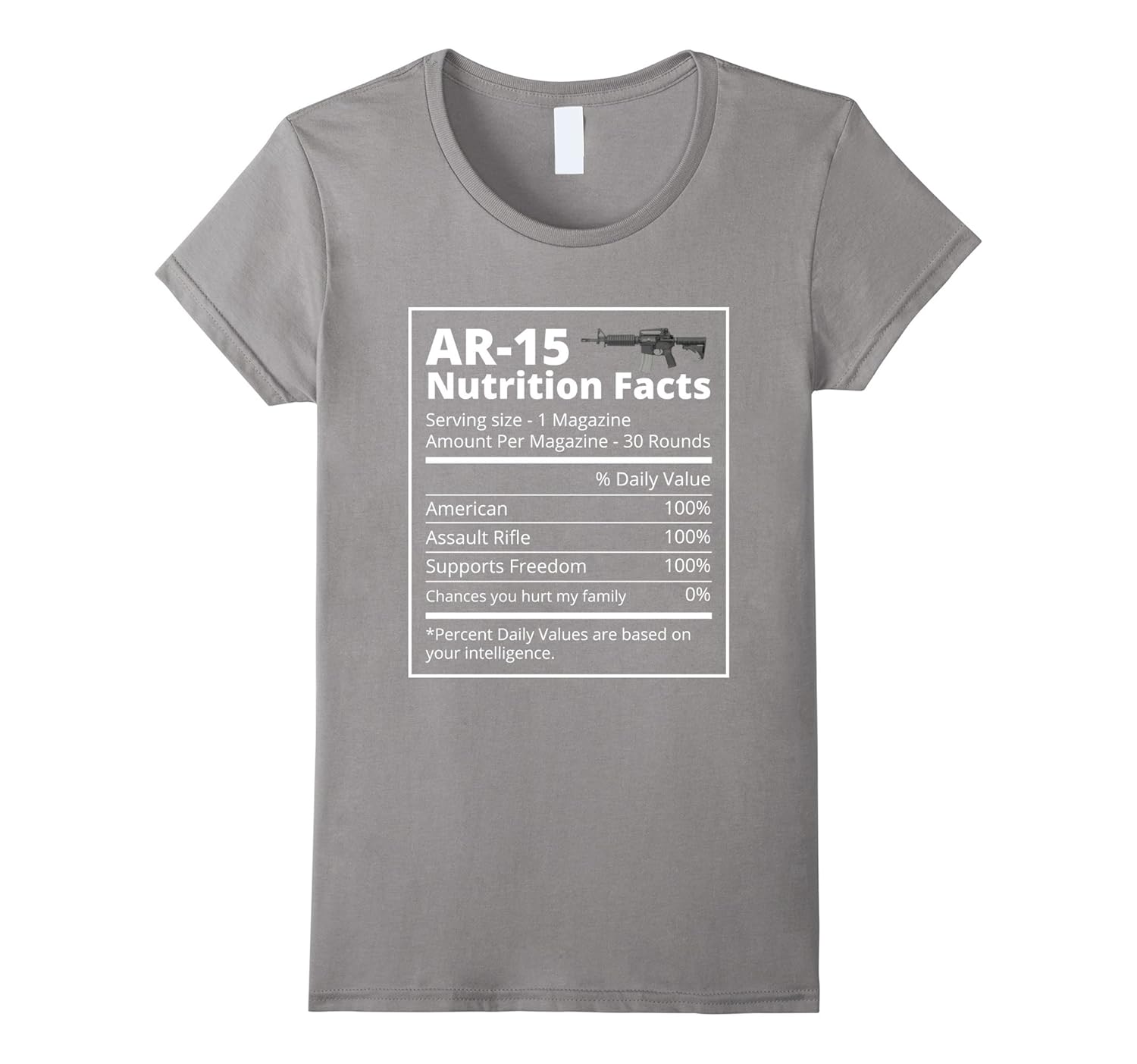Funny AR 15 Rifle Values Tshirt Funny Gun Tee4LVS