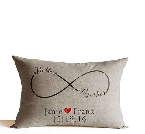 Amazon Com Valentines Gift Couple Pillow Cover Better Together