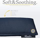 Qomfor Microwavable Wheat Bag Dark Blue Lavender Scent 3-Chamber 46x12 cm view 2