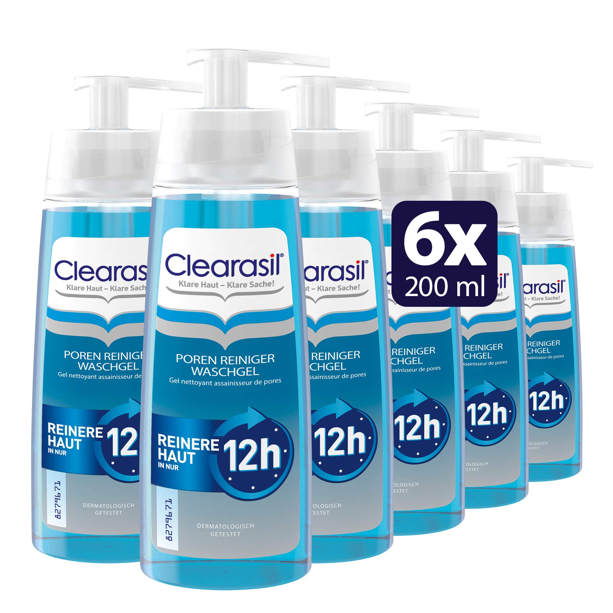 Clearasil Stayclear Oil-Free Daily Cleansing Gel 6x200 ml