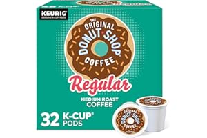 The Original Donut Shop Regular, Single-Serve Keurig K-Cup Pods, Medium Roast Coffee Pods, 32 Count