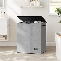 SOLEDI Double Laundry Hamper with Lid and Removable