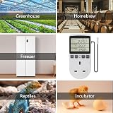 KETOTEK Digital Thermostat Plug Socket 220V with Sensor Probe view 8