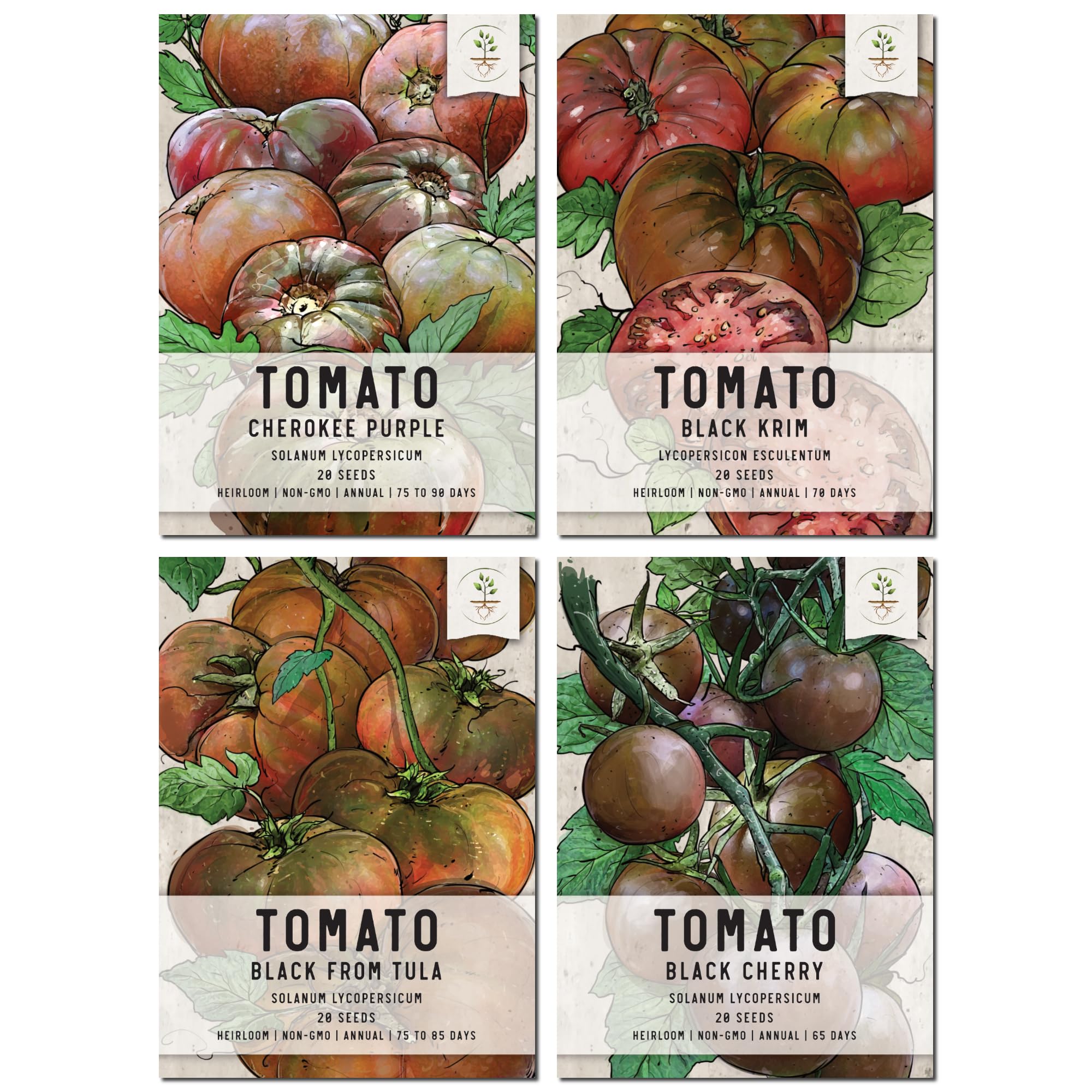 Seed Needs, Black Tomato Seed Packet Collection