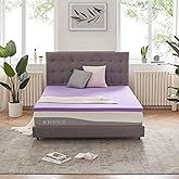 SINWEEK 1.5 Inch Gel Memory Foam Mattress Topper Ventilated Soft Mattress Pad, Bed Topper, CertiPUR-US Certified, Twin Size,