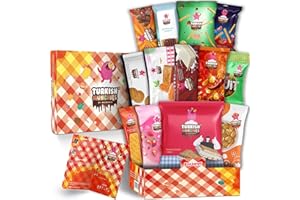 TURKISH MUNCHIES BY MUEKZOIN Midi International Snack Box | Premium Exotic Foreign Snacks | Unique Snack Food Gifts Included | Picnic Box Theme | Candies from Around the World | 12 Full-Size + 1 Bonus Snacks