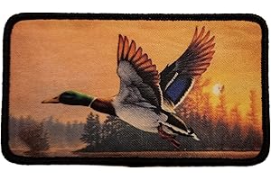 ThatsRad Fishing Sew On Patch Hunting Duck Fly Fisherman Deer Outdoors (Mallard Duck)