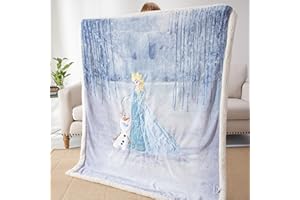 COSUSKET Kids Throw Blanket, 3D Cartoon Embroidery Sherpa Blanket Boys Girls Gifts