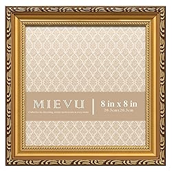 MIEVU 8×8 Picture Frame - Gold Picture Frames for