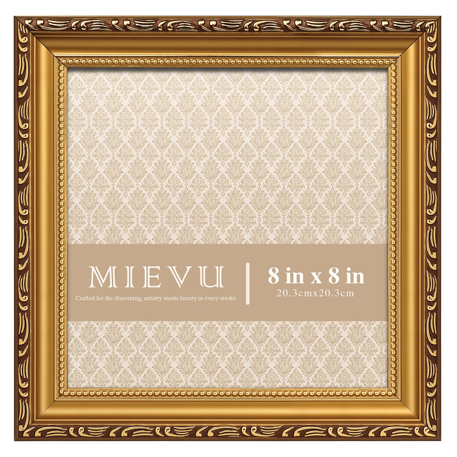 MIEVU 8×8 Picture Frame - Gold Picture Frames for
