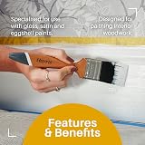 Harris Ultimate Woodwork Gloss Paint Brush 1 inch view 9