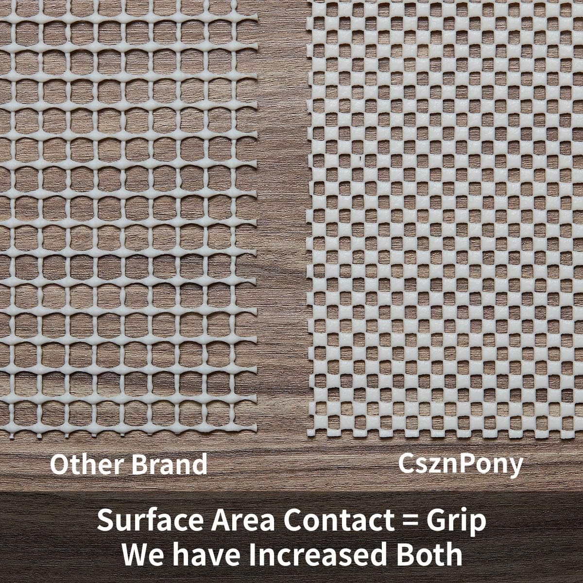 CsznPony 3 x 5 Ft Non-Slip Area Rug Pad Extra Thick Pad for Hard Surface Floors Keep Your Rugs Safe and in Place: Furniture & Decor